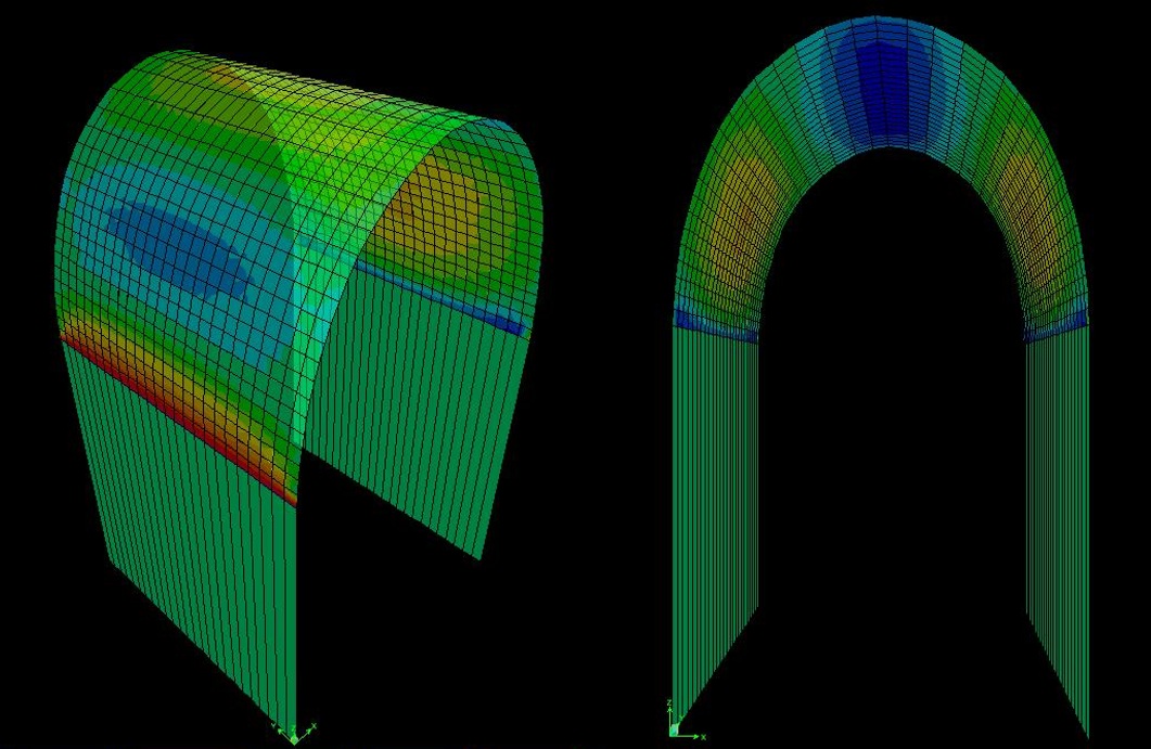 Structural Analysis of Oval Arches in Iranian Architecture